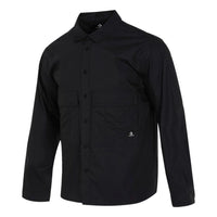 Converse Seasonal Woven Long Sleeve Shirt Asia Sizing 'Black' 10025284-A01