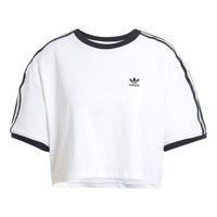 (WMNS) adidas 3s Loose Crop Top Asia Sizing 'White' JC8150