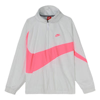 Nike Big Swoosh Half Zipper Jacket White AJ1404-122