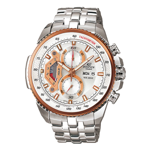 CASIO EDIFICE Series Leisure Fashion Hand Men's Mens Silver Analog EF-558D-7AV