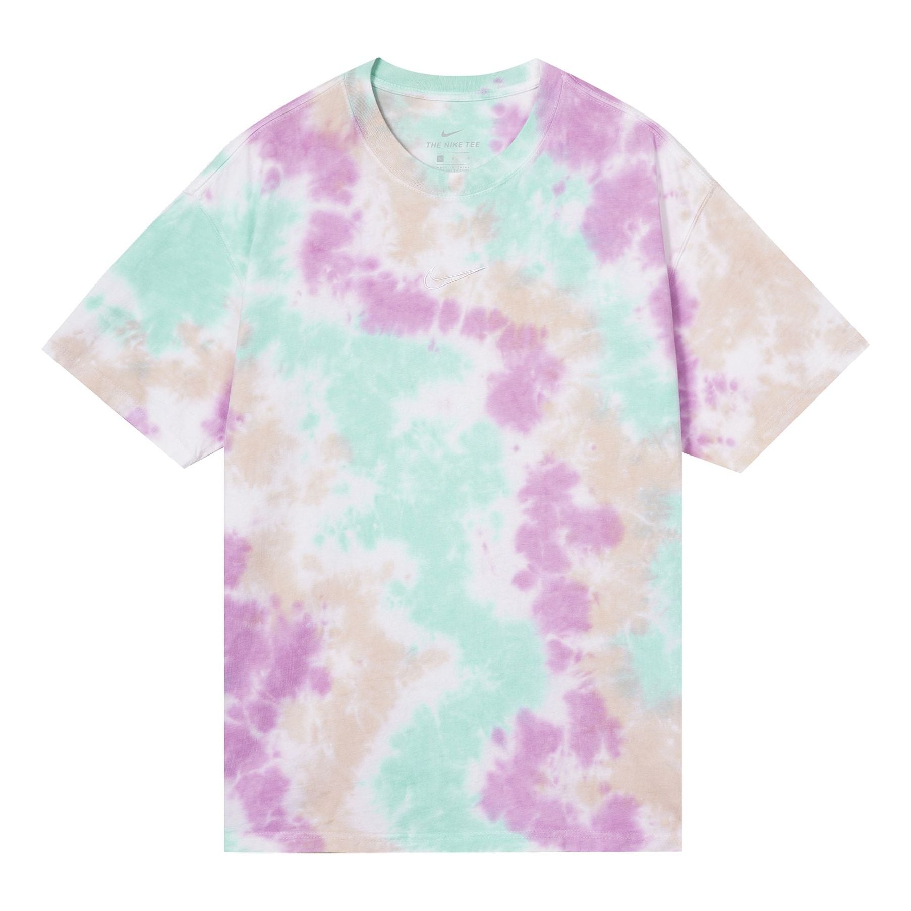 Nike Sportswear Sports Loose Tie Dye Printing Round Neck Short Sleeve DB6150-100