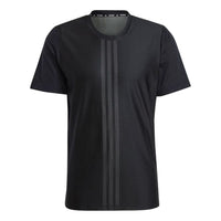 adidas HIIT Workout 3-Stripes Tee Asia Sizing 'Black' HZ3072