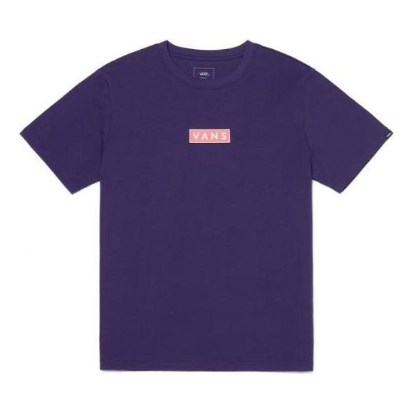 Men's Vans Logo Printing Sports Short Sleeve Purple VN0A4MMCY0X