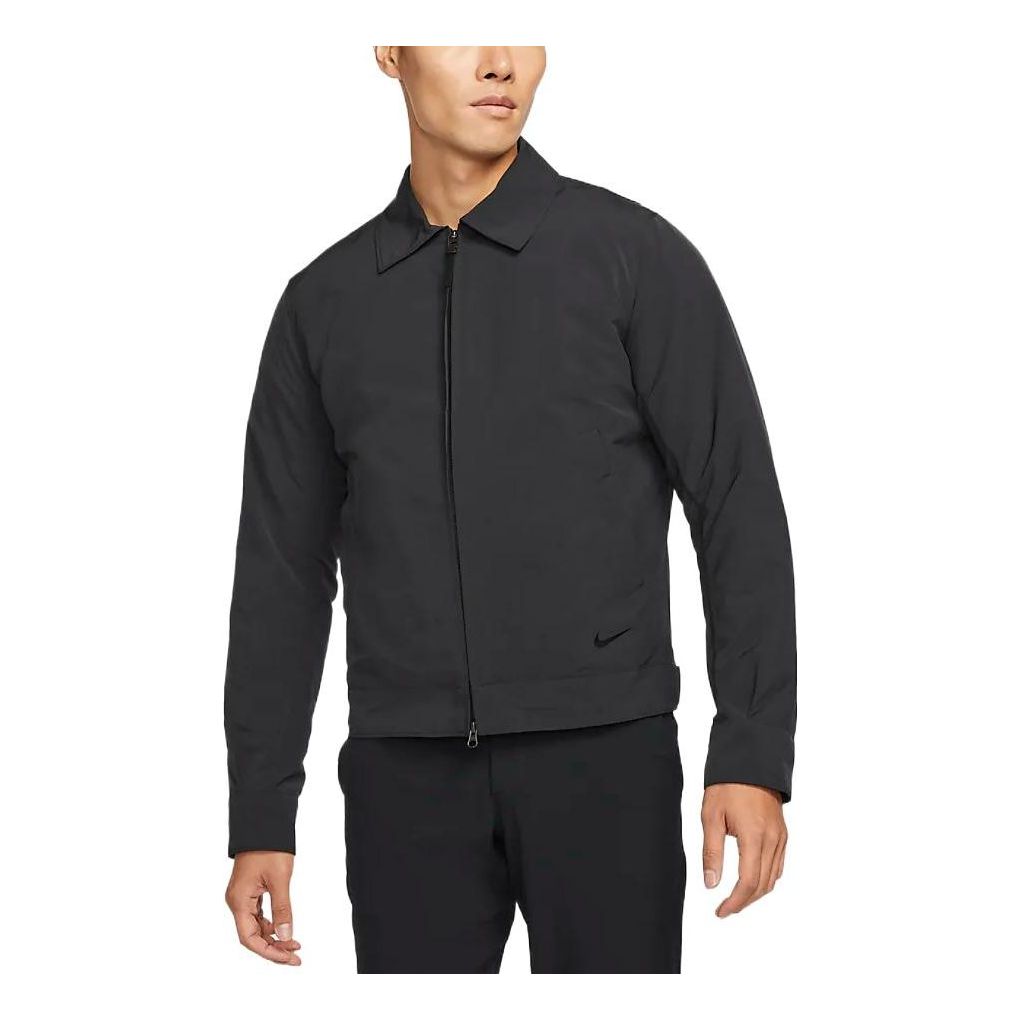 Nike Reversible 21 Lapel Golf Sports Jacket Black DA2858-010