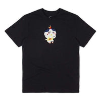 Nike Sportswear Cartoon Printing Sports Round Collar Male Black DD1322-010