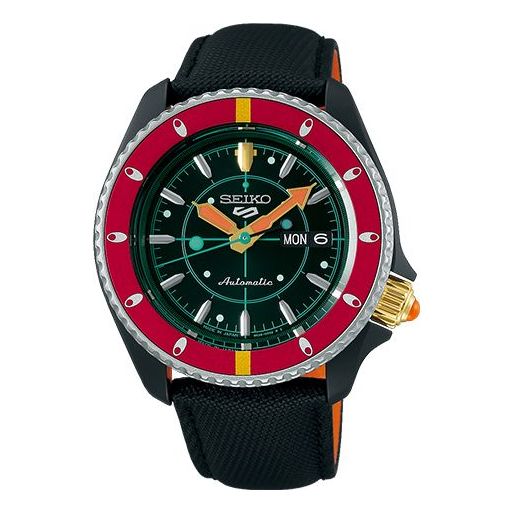 SEKIO 5 Sport JOJO's Bizarre Adventure Yellow Wind Narancha Gilga Mechanical Black/Green SBSA037