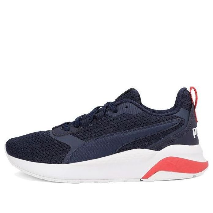 (GS) PUMA Flex Renew Low Top Running Shoes Blue/White/Red 372080-03