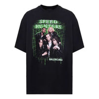 Men's Balenciaga Speedhunters Band Short Sleeve Black 556133TCV381000