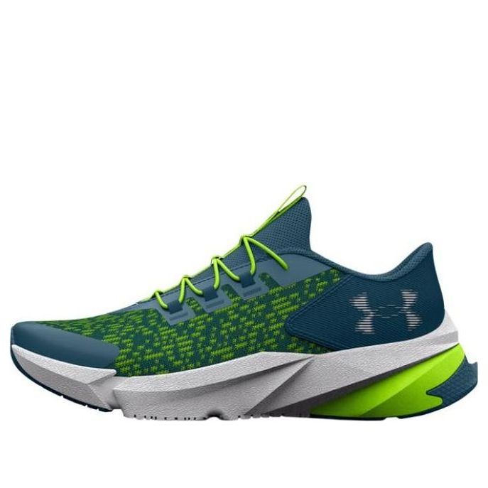 (PS) Under Armour Scramjet 5 AL 'Static Blue Lime Surge' 3025536-400