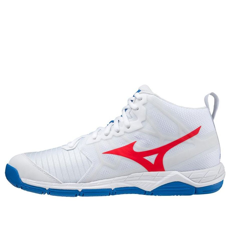 Mizuno Wave Supersonic 2 Mid 'White Red' V1GA204525
