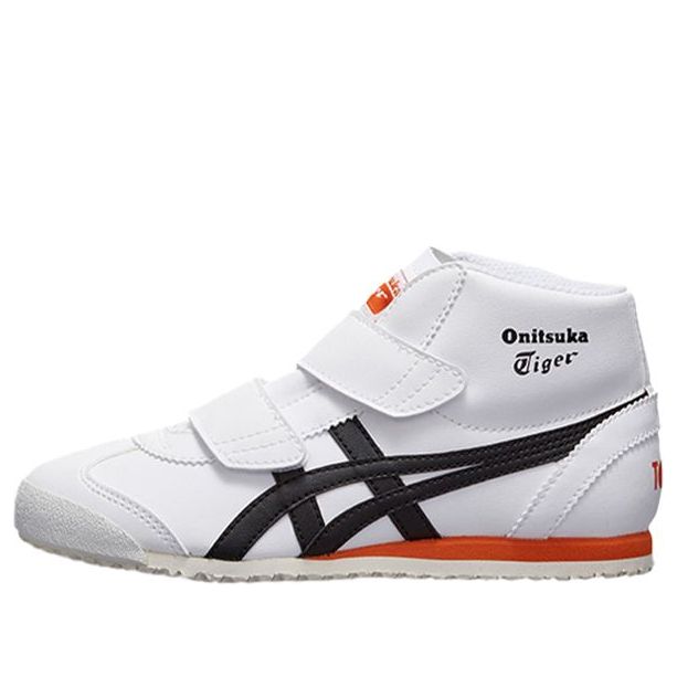 (PS) Onitsuka Tiger Mexico Mid Runnner 'Black White Orange' 1184A031-100