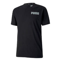 PUMA Round Neck Pullover Training Short Sleeve Black 518992-01