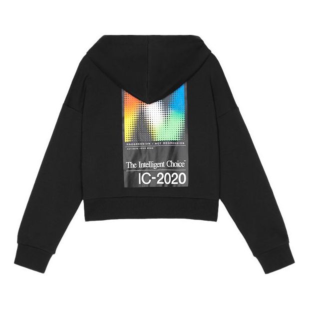 (WMNS) New Balance hooded Casual Zipper Jacket 'Black' WJ03512BK