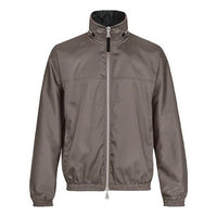 LOUIS VUITTON LV Logo Print Solid Color Double-Sided Collar Jacket For Men Grey 1A5DBF
