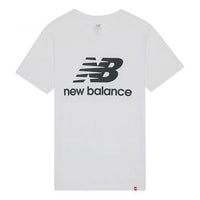 New Balance Round Neck Casual Fashion Classic Short Sleeve White T-Shirt AMT01575-WT