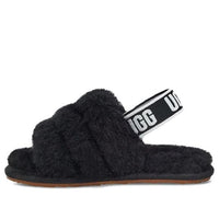 (TD) UGG Fluff Yeah Slide 'Black' 1098579T-BLK