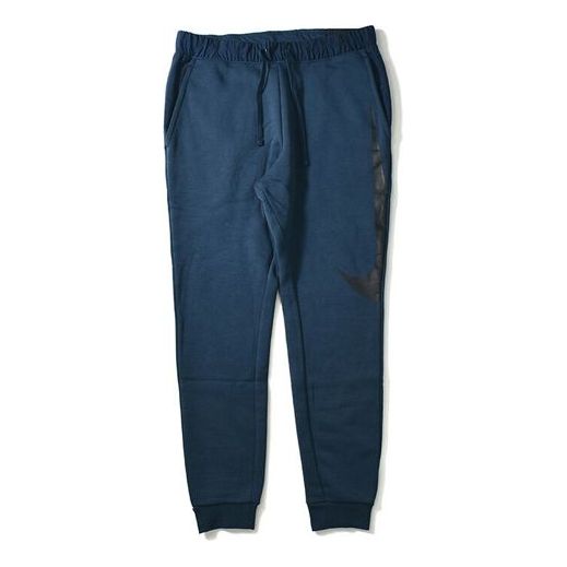 Nike Nsw Big Swoosh Large Printing Sports Long Pants Deep Blue Dark blue 861721-454