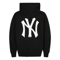 MLB New York Yankees Basic Large Logo Printing Sports hooded Long Sleeves Unisex Black 31HD03011-50L