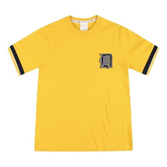 MLB Embroidered LOGO Short Sleeve Unisex Yellow 31TSCE931-46D