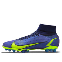 Nike Mercurial Superfly 8 Pro AG Low-Top Soccer Shoes 'Blue Neon Green' CV1130-574