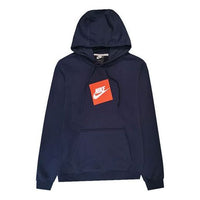 Men's Nike Fleece Lined Stay Warm Athleisure Casual Sports Navy Blue Pullover CW6414-451