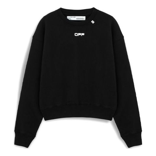 Off-White Alphabet Printing Pullover Black OMBA035R20E300041001