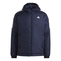 adidas Essentials Insulated Hooded Jacket Asia Sizing 'Navy' GT9165
