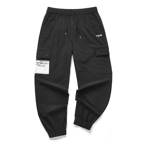 FILA FUSION Casual Pants Loose Breathable Sports Pants Black T11M021804F-BK