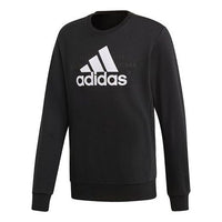 adidas Id Box Gr Sweat Logo Printing Sports Round Neck Pullover Knit Black DV3062