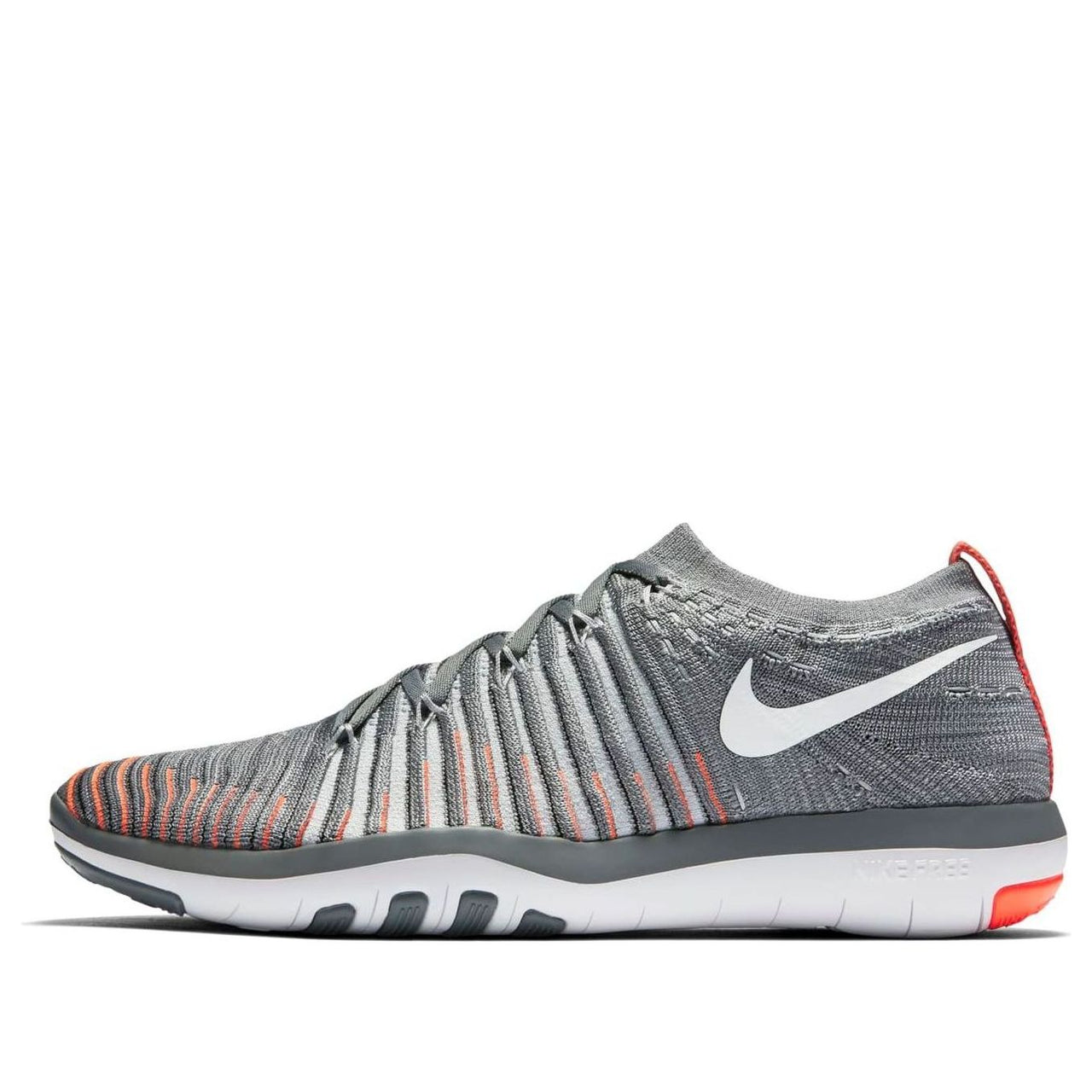 (WMNS) Nike Free Transform Flyknit Low-Top Grey/Orange 833410-006