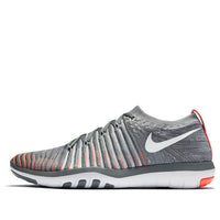 (WMNS) Nike Free Transform Flyknit Low-Top Grey/Orange 833410-006