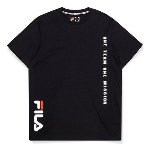 FILA Printing Short Sleeve Black T11M032106F-BK