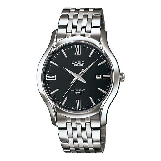 Casio Lineage Analog Watch 'Black Silver Steel' LIN-200D-1AV