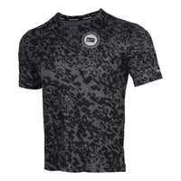 Nike Dri-FIT Miler Wild Run Running Short Sleeve Black Gray CU6043-011
