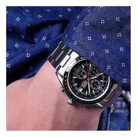 CASIO Stainless Steel Strap Mens Silver Analog EF-503D-1A2021