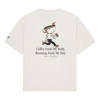 New Balance Coffee Graphic T-Shirt Asia Sizing 'White' NEE25021-CRE