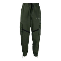 Off-White SS21 Cargo Casual Long Pants Loose Fit Green OMCF004S21FAB0025701