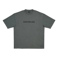 Balenciaga Mirror Balenciaga T-Shirt Medium Fit 'Grey' 612966TNVR21242