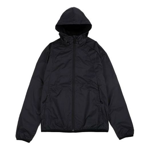 Air Jordan Athleisure Casual Sports Zipper hooded Jacket Black 897884-010