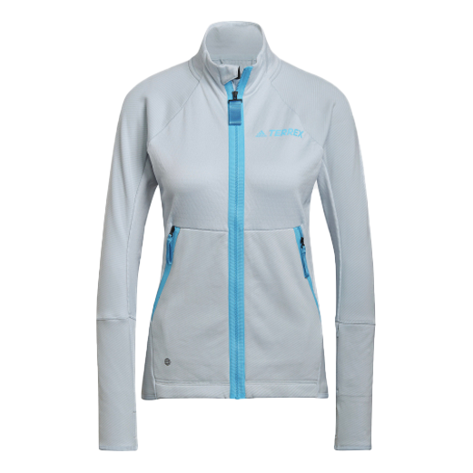 (WMNS) adidas Terrex W Tx Flooce Hdj Reversible Outdoor Sports Hooded Jacket Light Blue H514611