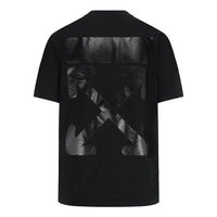(WMNS) Off-White Cotton Short Sleeve Black OWAA049R20F291251010