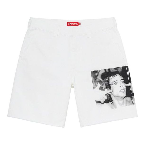 Supreme SS21 Week 10 Iggy Pop Work Short SUP-SS21-680-WHI