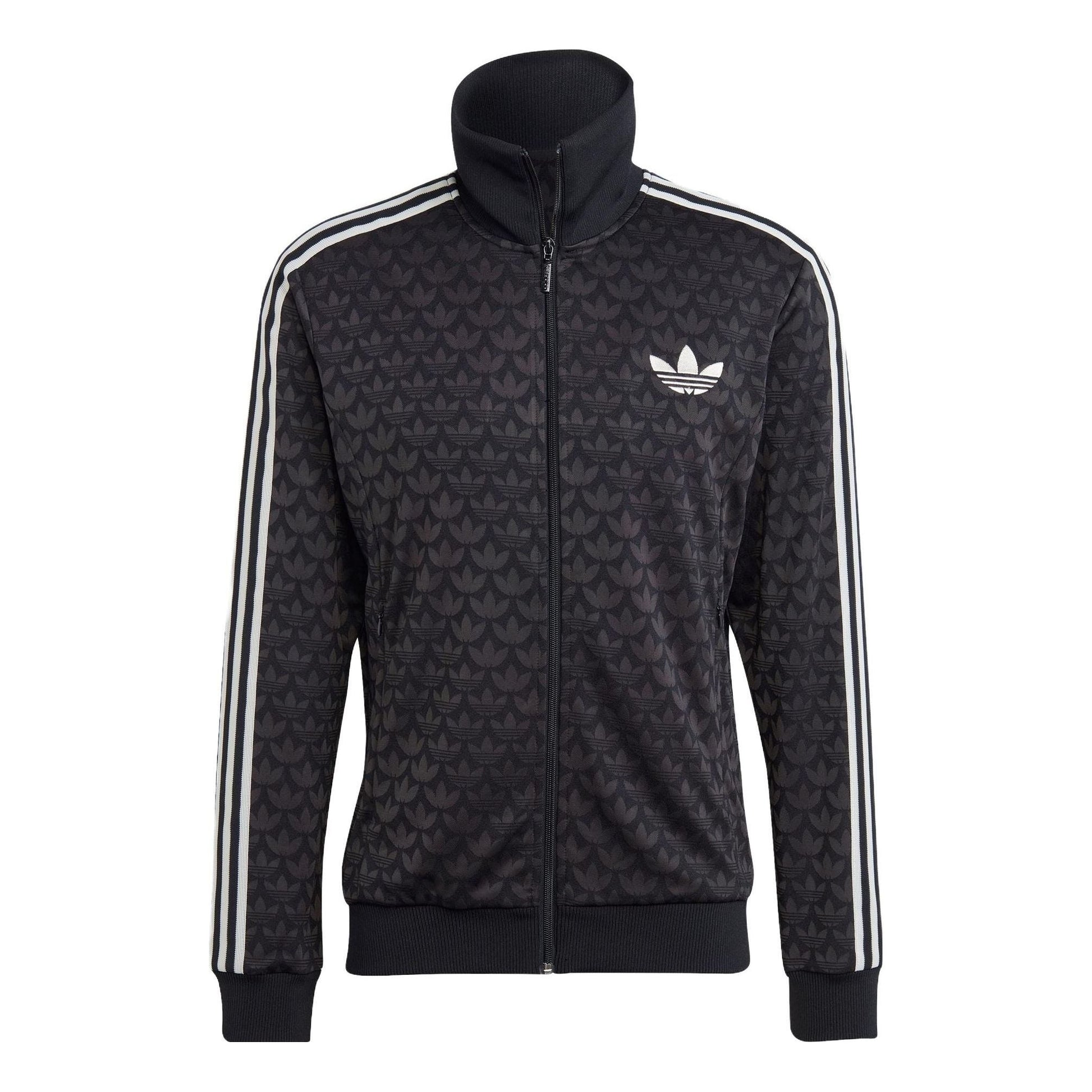 adidas Adicolor 70s Monogram Track Top Asia Sizing 'Black' IP6982