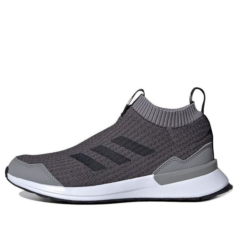 (GS) adidas RapidaRun LL J 'Grey Black' FY2463