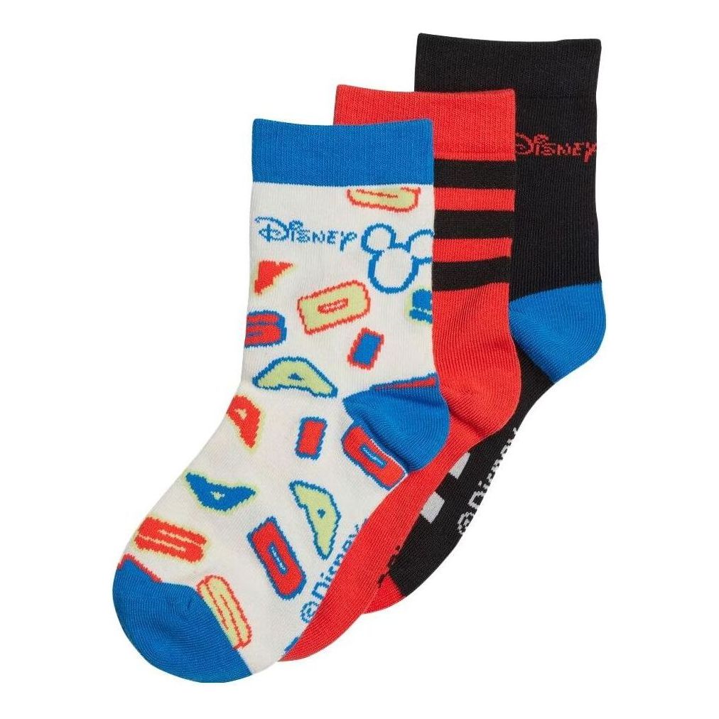 (PS) adidas x Disney Mickey Mouse Crew Socks 3 Pairs 'Multicolor' IB6776