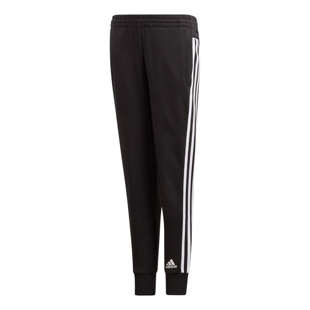 (WMNS) adidas Must Haves 3-Stripes Pants Asia Sizing 'Black White' DV0318