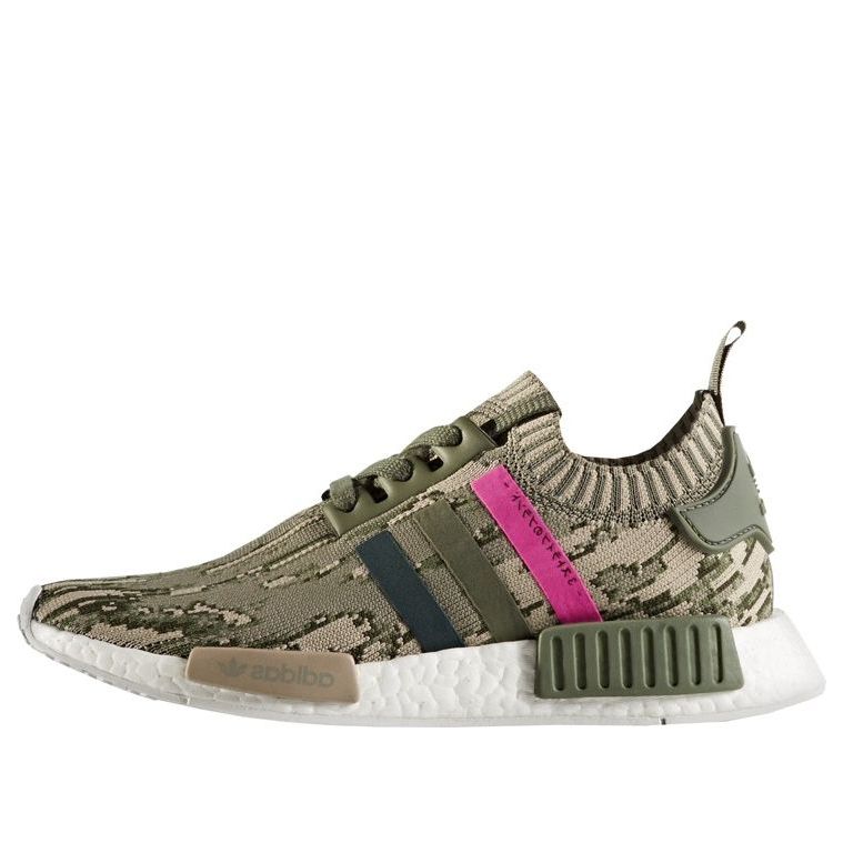 (WMNS) adidas NMD_R1 Primeknit 'Green Glitch Camo' BY9864