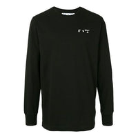 Off-White FW20 Printing Long Sleeve Men Black OMAB001E20JER0011001