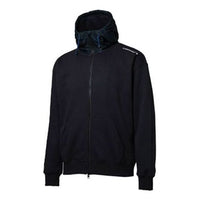 Men's Converse Mixed Media FZ Hoodie Casual Sports hooded Cardigan Jacket Black 10017907-A04