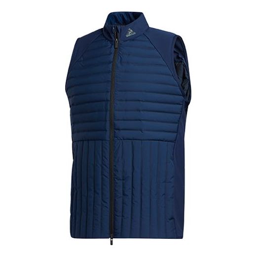 adidas Frstgrd Vest Golf Sports Training Stand Collar Down Vest Navy Blue FT6916